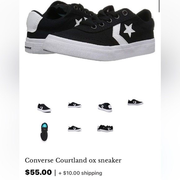 Converse Courtland Ox Sneaker/Shoe | New in BOX/NWT!! 👟🖤 - Picture 8 of 11